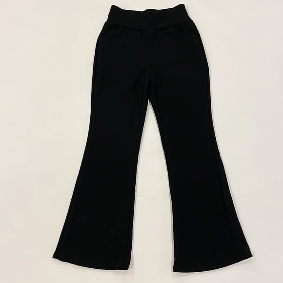 SHEIN Solid High Waist Wide Leg Pants Bootcut Wide Leg Pants Dress Pants - Picture 3 of 10